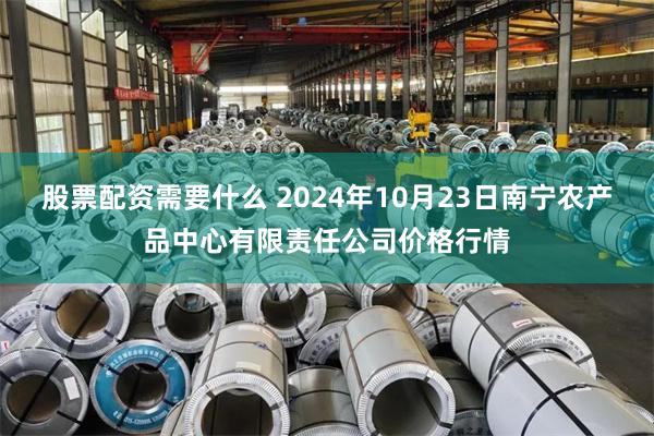 股票配资需要什么 2024年10月23日南宁农产品中心有限责任公司价格行情