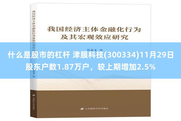 什么是股市的杠杆 津膜科技(300334)11月29日股东户数1.87万户，较上期增加2.5%