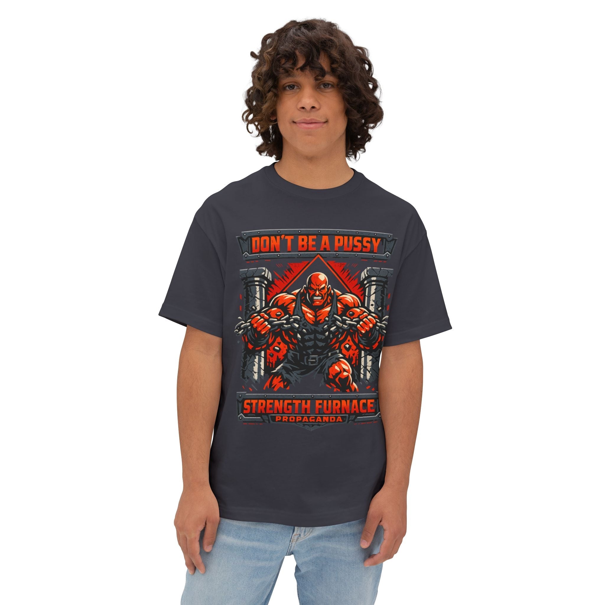 Don't Be a Pussy | Fight a Tiger Graphic Box Tee