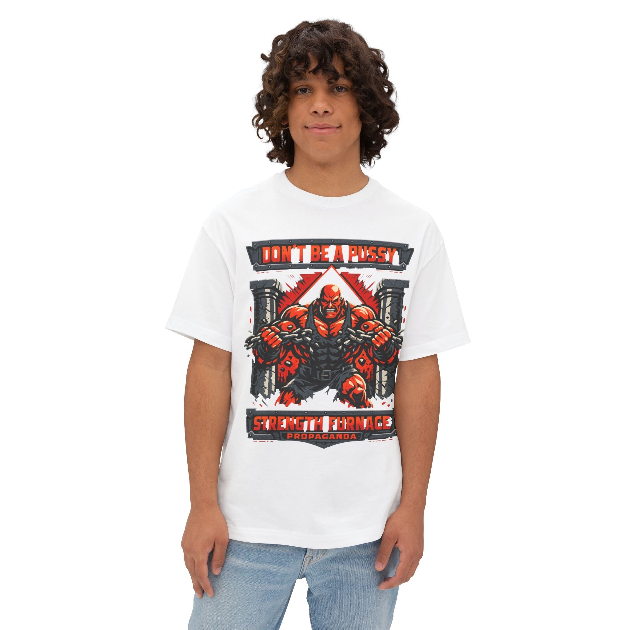 Don't Be a Pussy | Fight a Tiger Graphic Box Tee