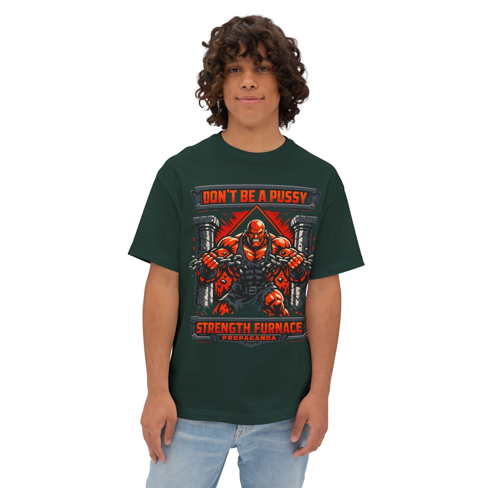 Don't Be a Pussy | Fight a Tiger Graphic Box Tee
