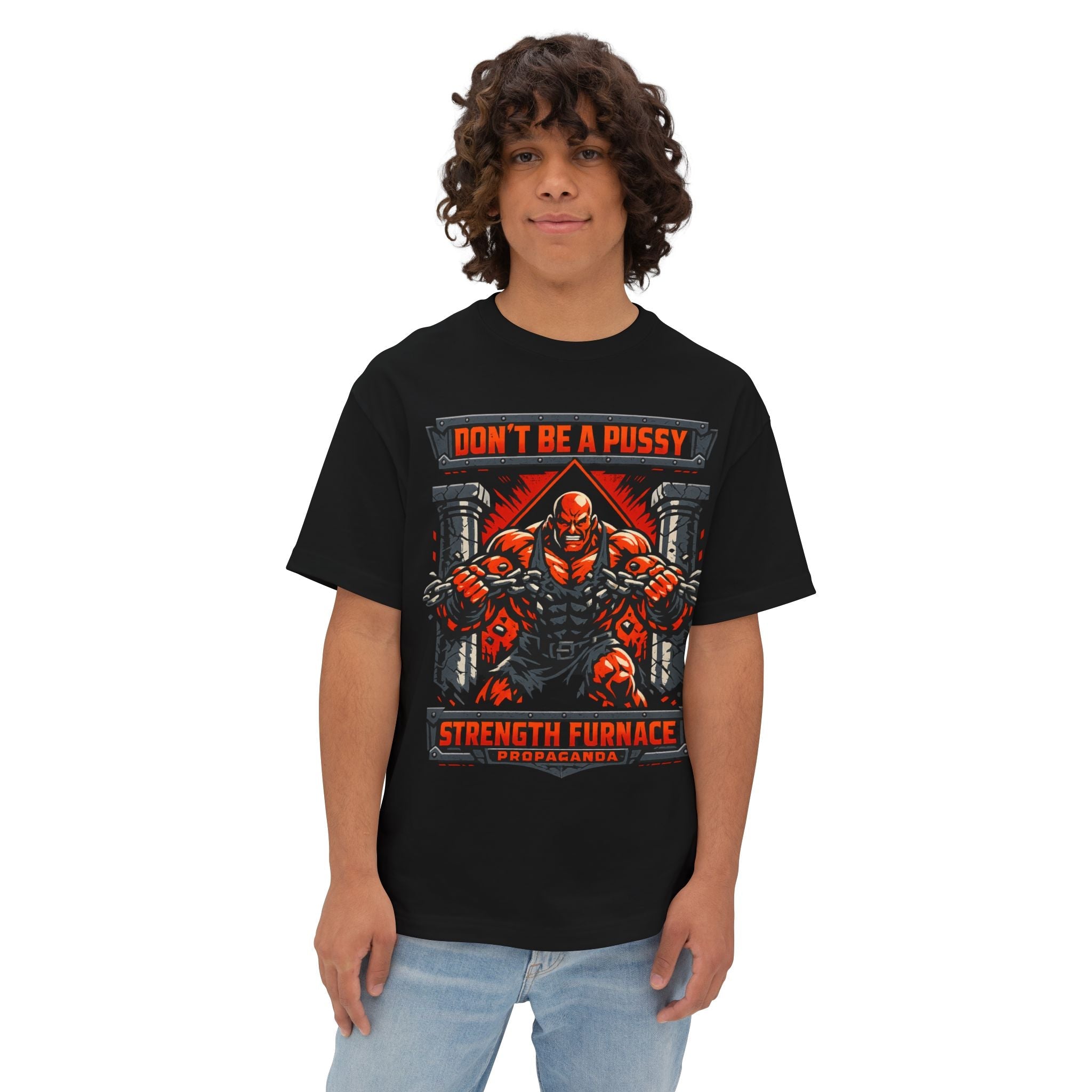 Don't Be a Pussy | Fight a Tiger Graphic Box Tee