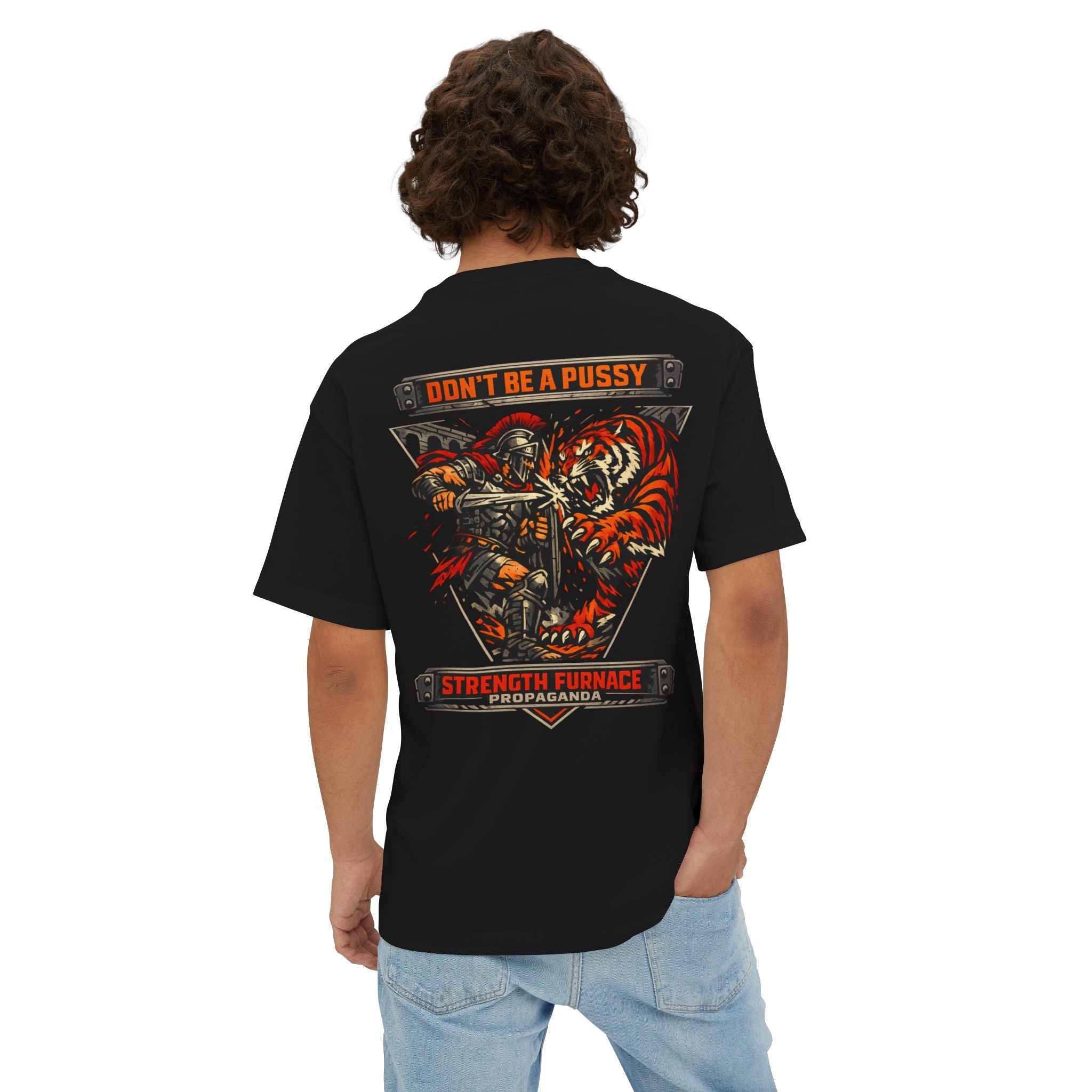 Don't Be a Pussy | Fight a Tiger Graphic Box Tee
