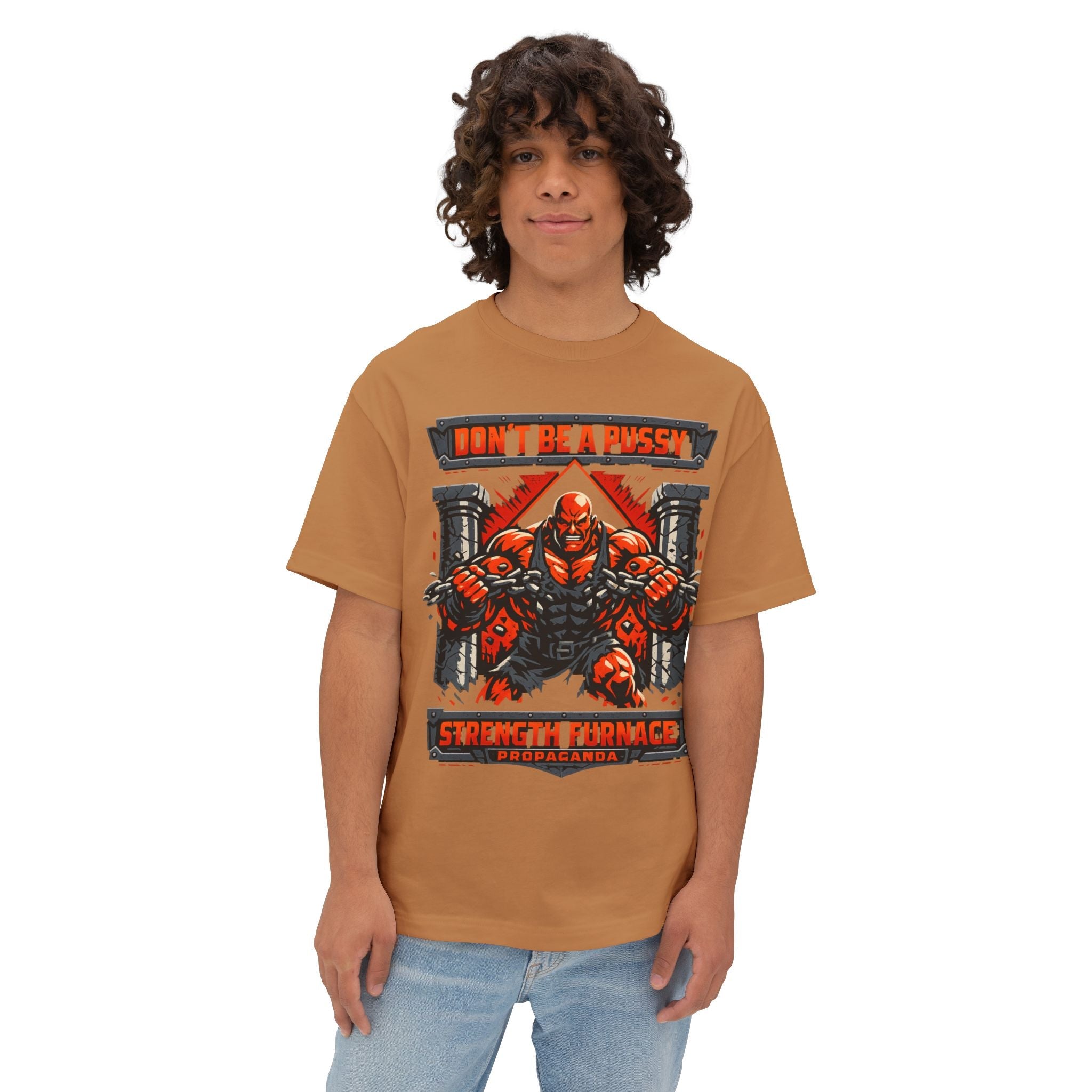 Don't Be a Pussy | Fight a Tiger Graphic Box Tee