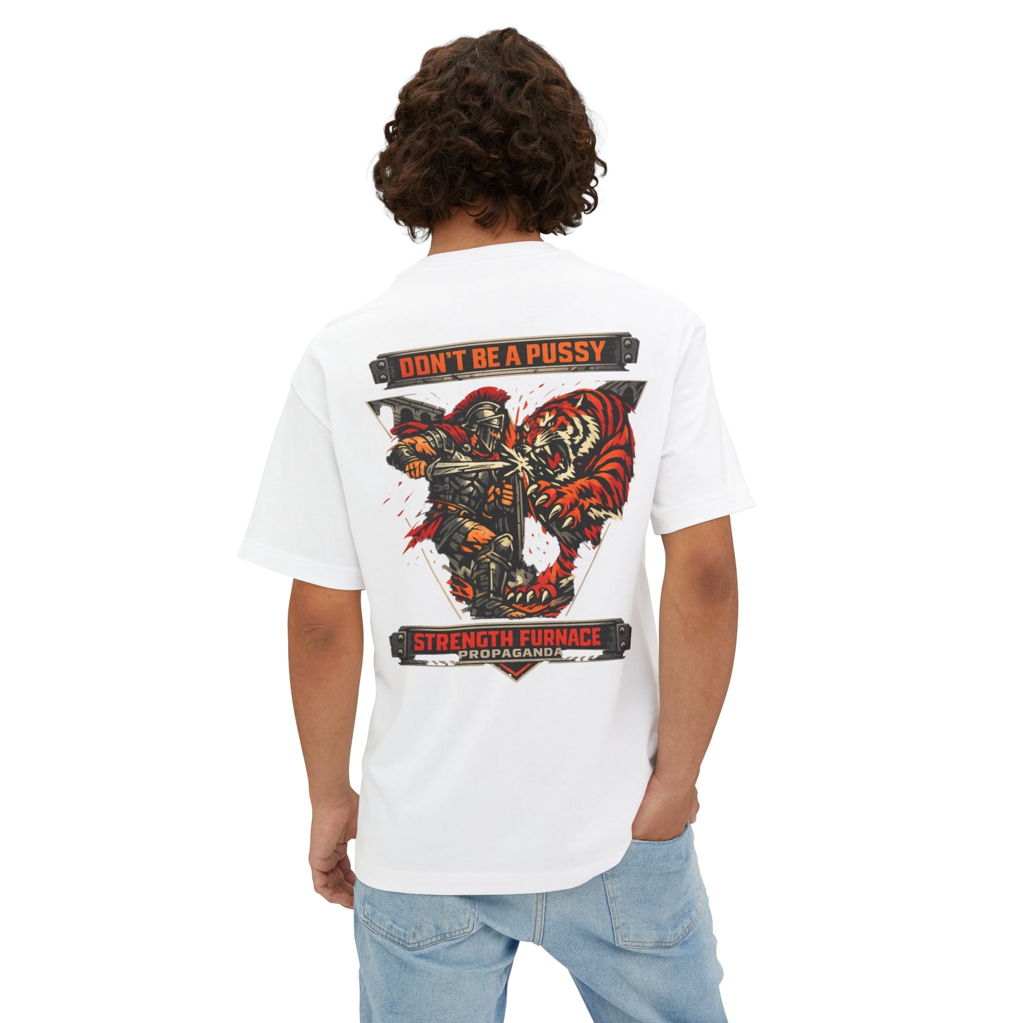 Don't Be a Pussy | Fight a Tiger Graphic Box Tee