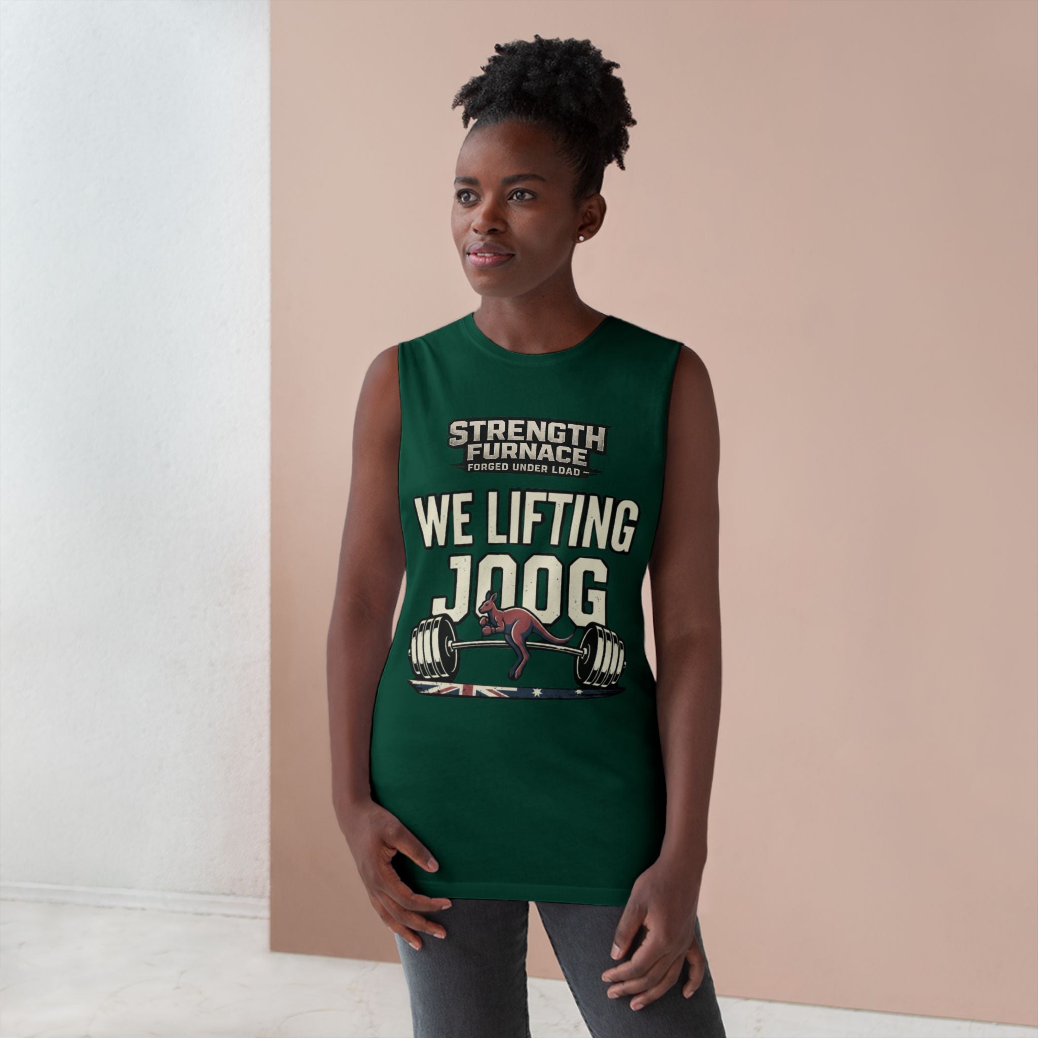 Strength Furnace 'We Lifting 100G' Gym Tank Top — Skull & Barbell Workout Shirt