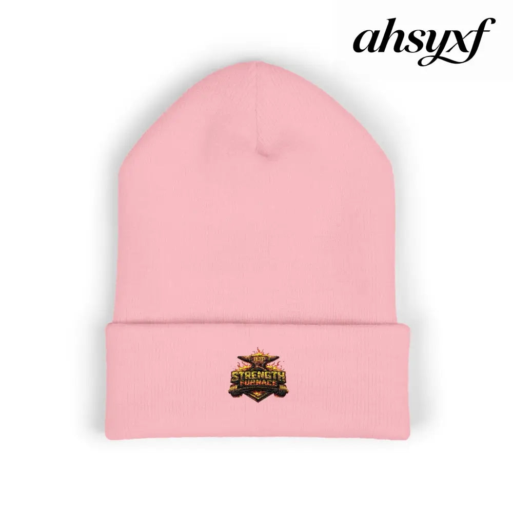 Classic Embroidered Beanie - One size / Baby Pink - Hats