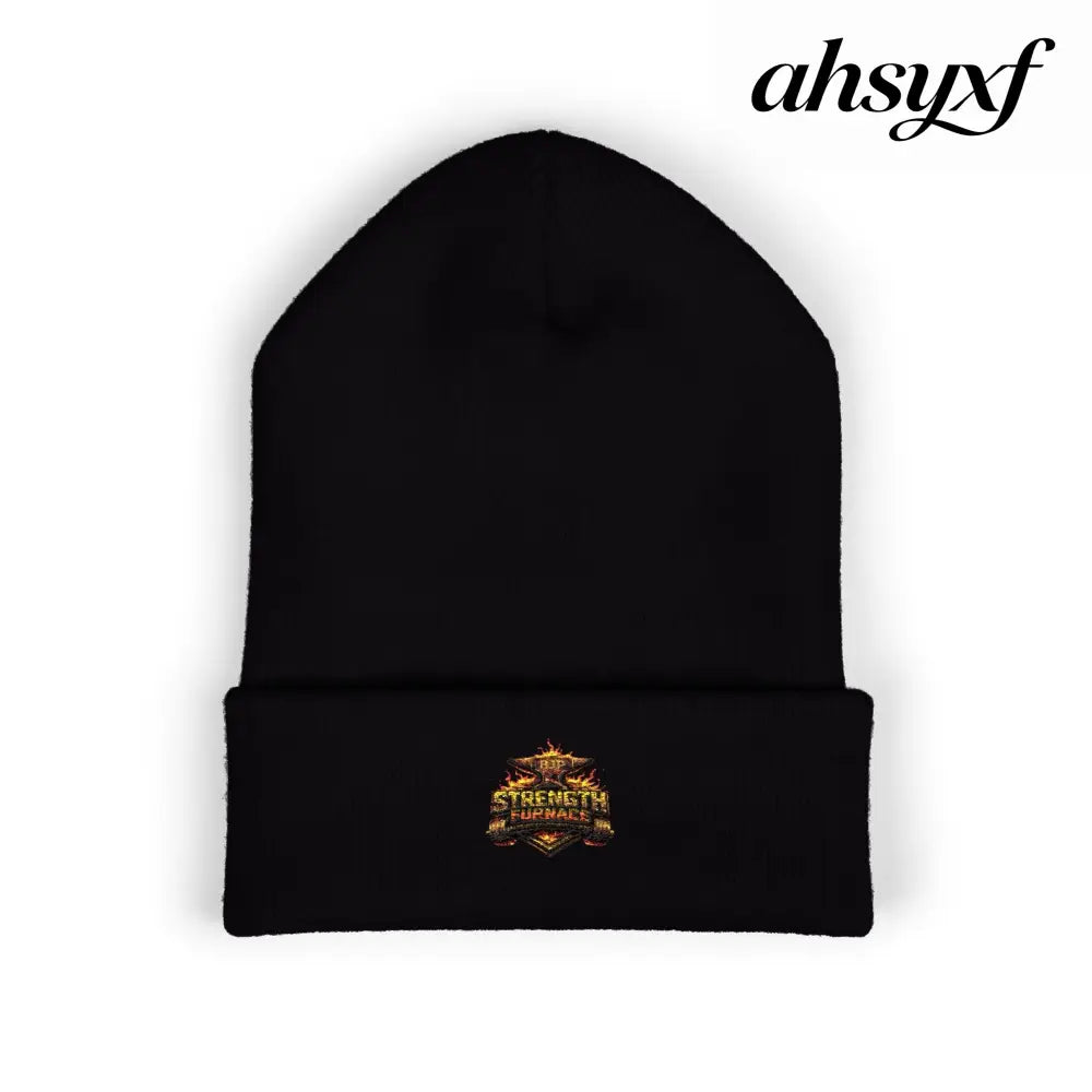 Classic Embroidered Beanie - One size / Black - Hats