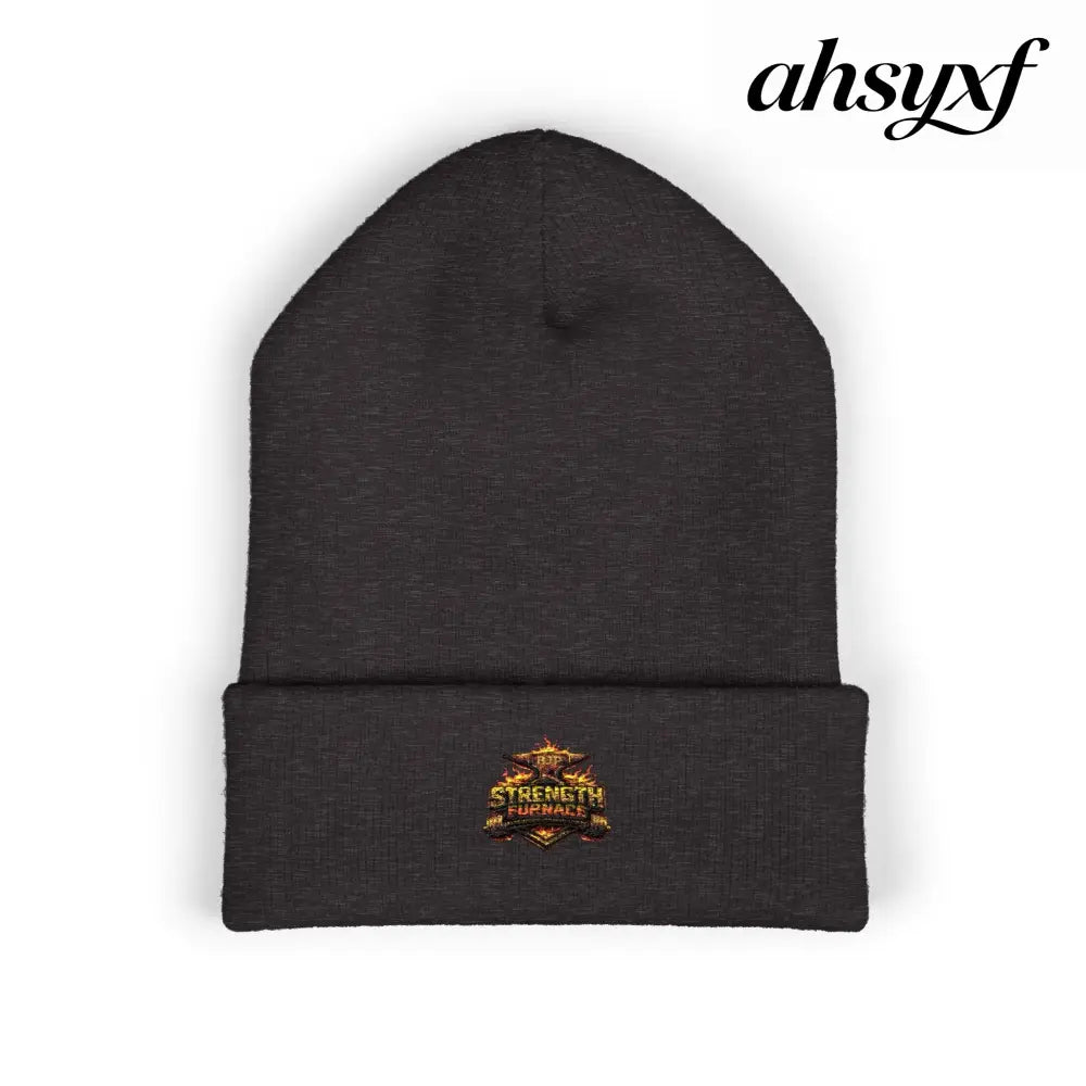 Classic Embroidered Beanie - One size / Dark Grey - Hats