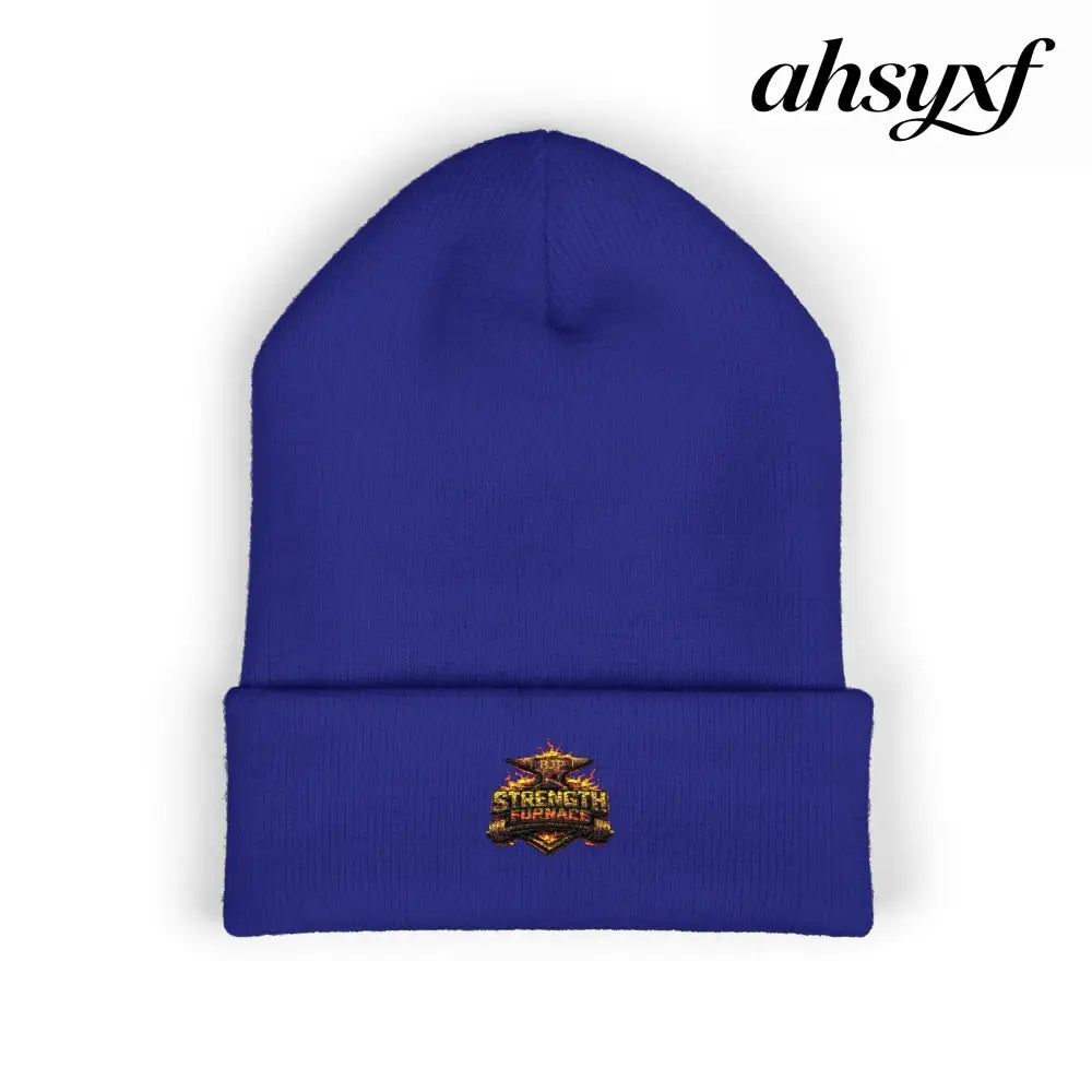 Classic Embroidered Beanie - One size / Royal - Hats