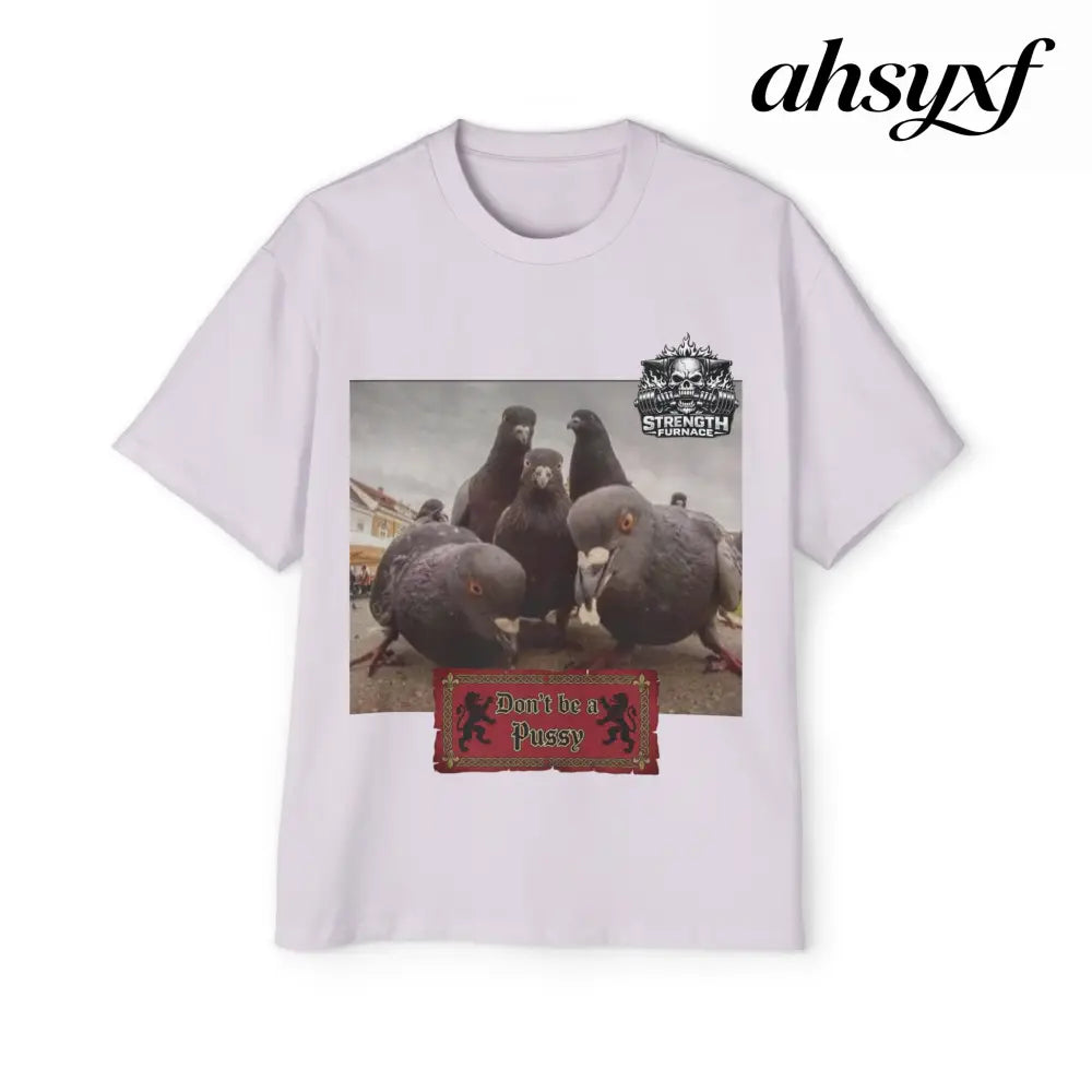 Don’t be a Pussy | Birds Agree Graphic Beefy Tee - S / Orchid - T-Shirt