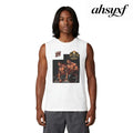 Don’t be a Pussy | But use a Spotter Graphic Muscle Tee - S / White - Tank Top