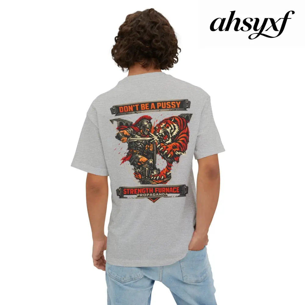 Don’t Be a Pussy | Fight a Tiger Graphic Box Tee - T-Shirt