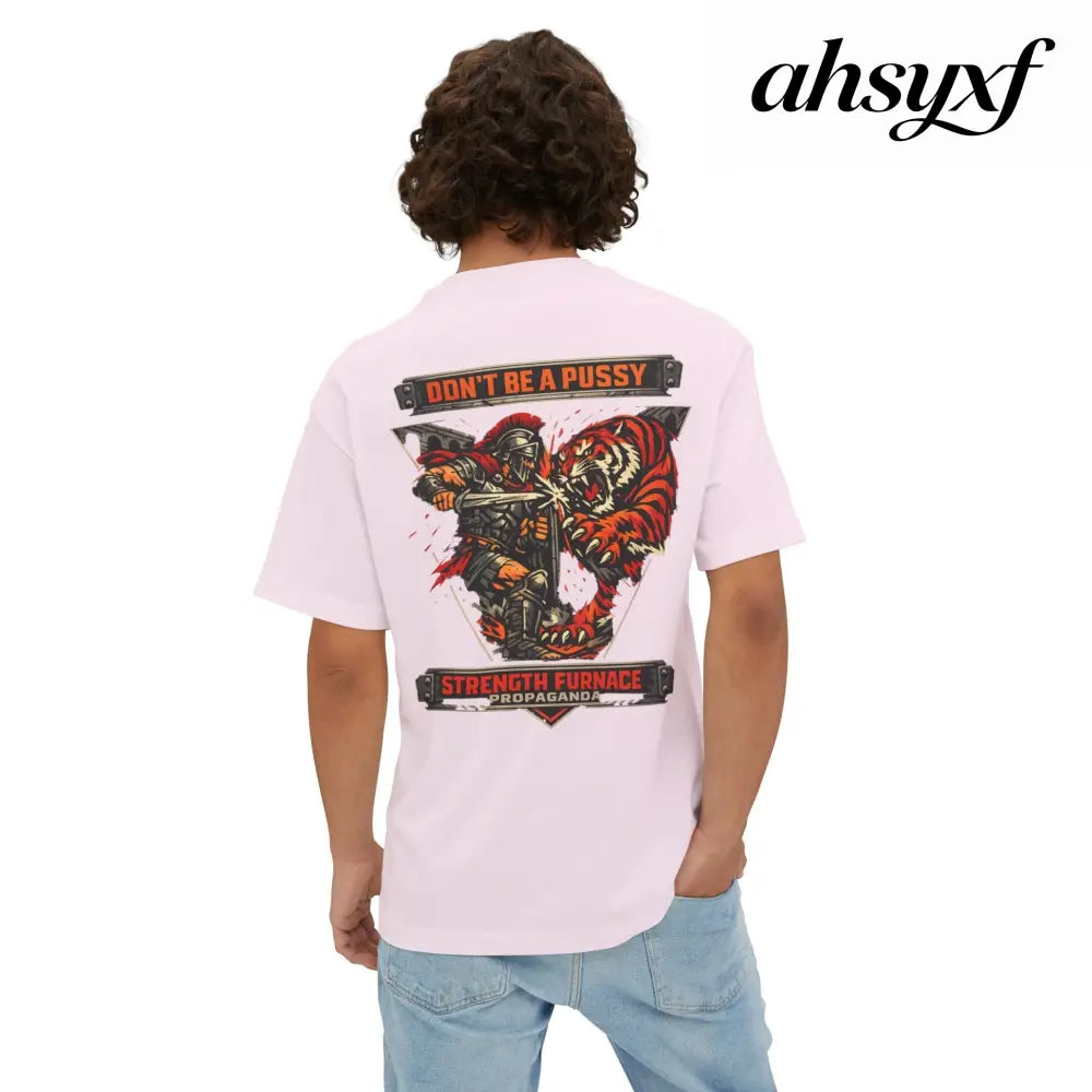 Don’t Be a Pussy | Fight a Tiger Graphic Box Tee - T-Shirt