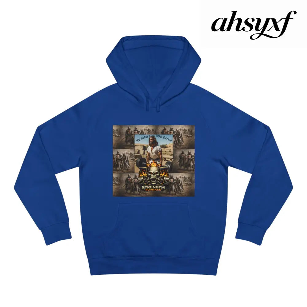 Don’t be a Pussy | God Forbids It Graphic Hoodie - Bright Royal / XS - Hoodie