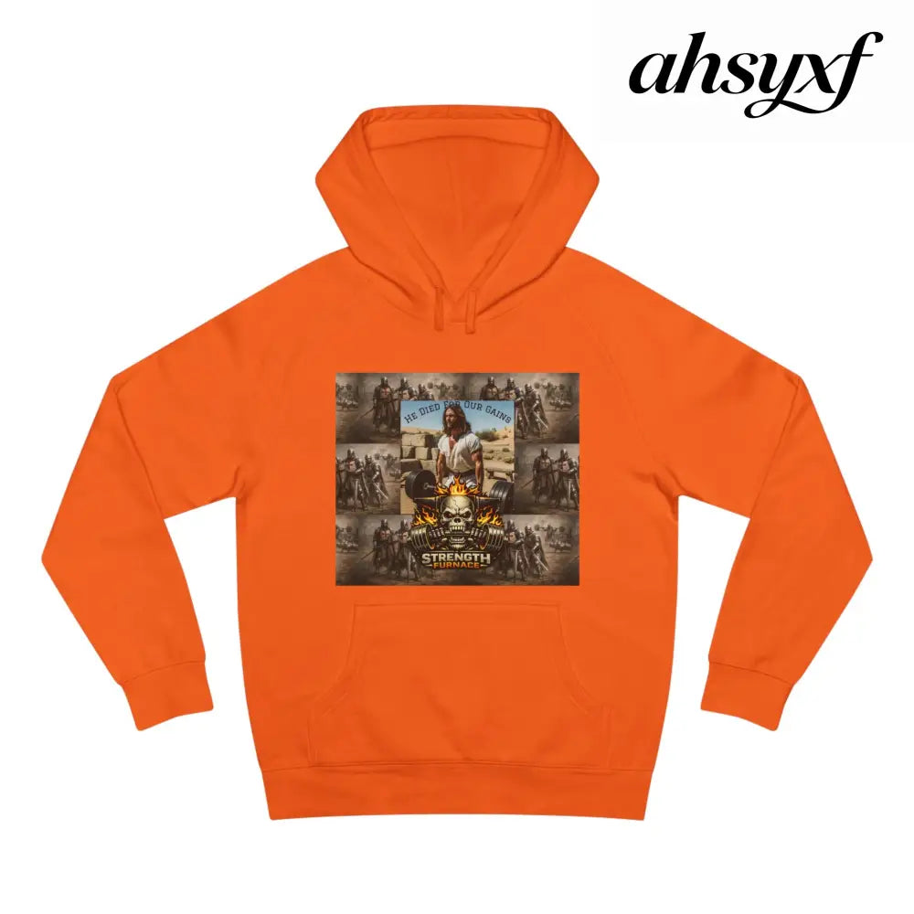 Don’t be a Pussy | God Forbids It Graphic Hoodie - Orange / XS - Hoodie