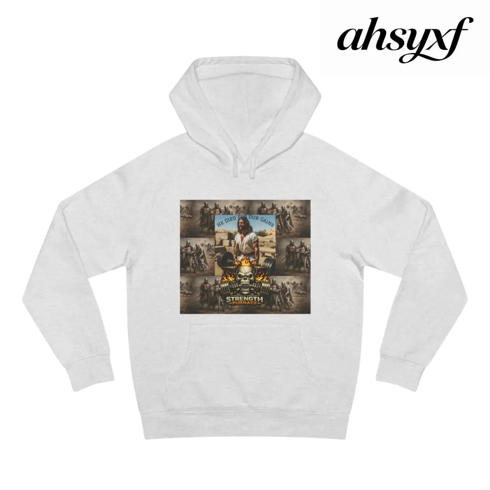 Don’t be a Pussy | God Forbids It Graphic Hoodie - White Heather / XS - Hoodie