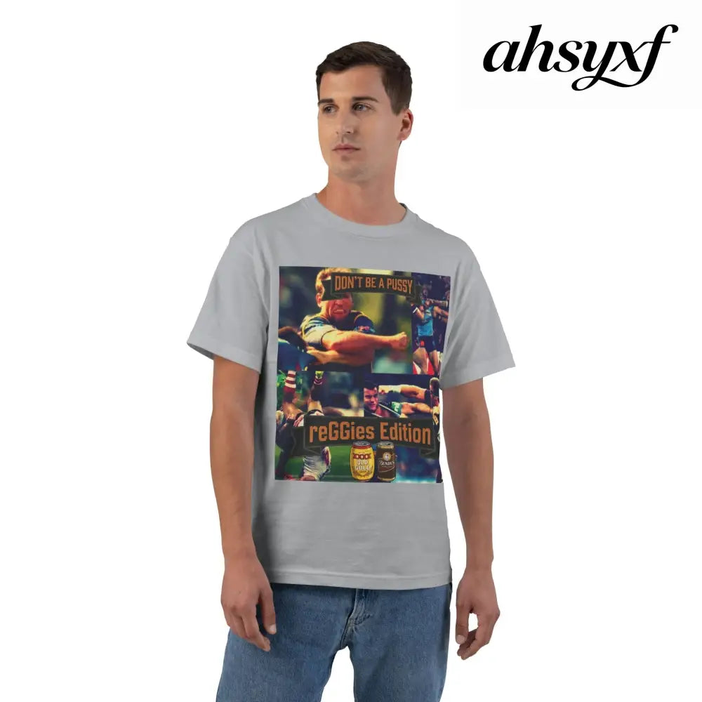 Don’t Be A Pussy | Graphic Tee | reGGies edition - Light Steel / S - T-Shirt