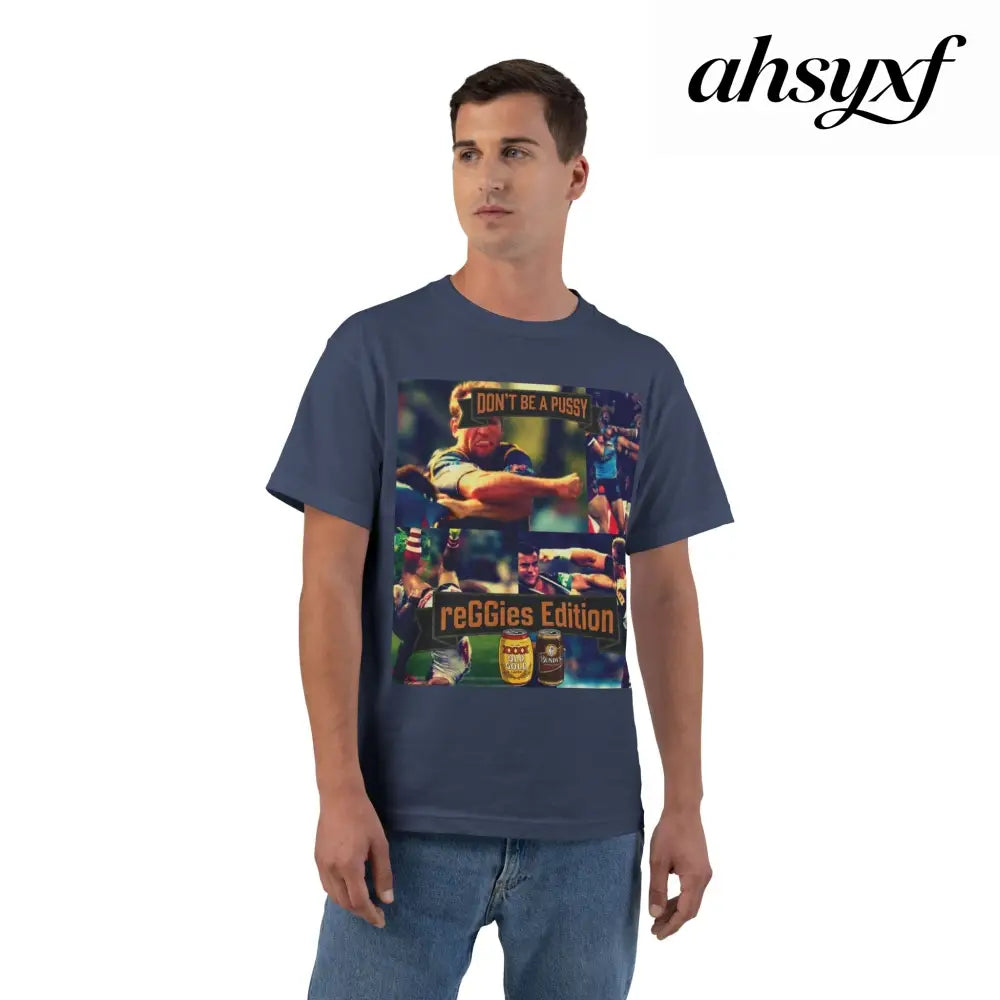 Don’t Be A Pussy | Graphic Tee | reGGies edition - Navy / S - T-Shirt