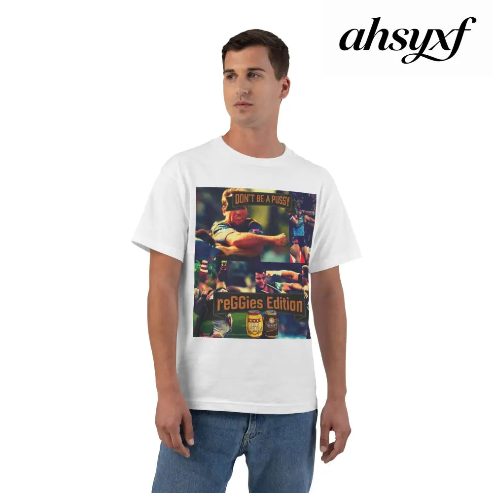 Don’t Be A Pussy | Graphic Tee | reGGies edition - White / S - T-Shirt