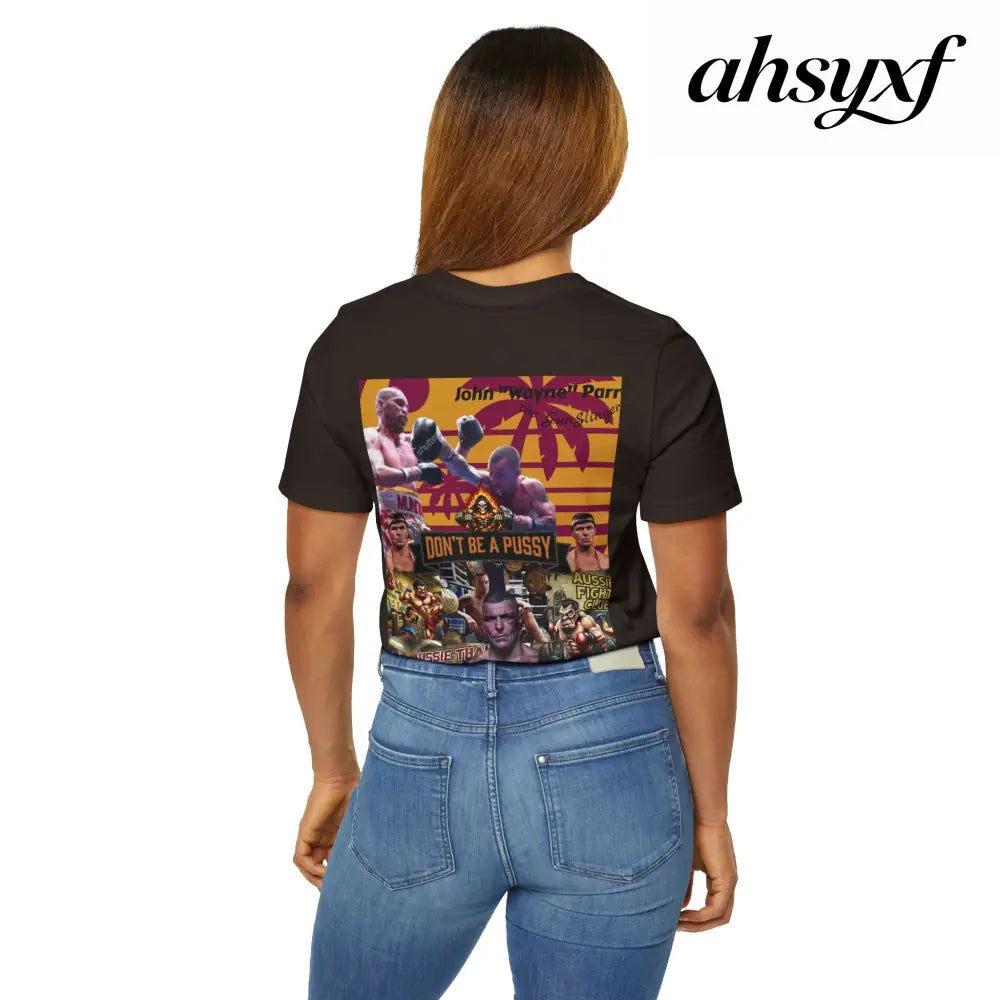 Don’t be a Pussy | Jdubya | Graphic Tee - Brown / S - T-Shirt