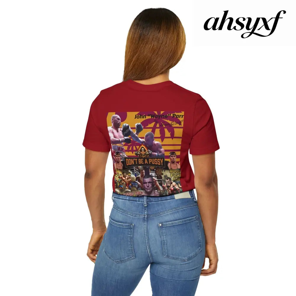 Don’t be a Pussy | Jdubya | Graphic Tee - Canvas Red / S - T-Shirt