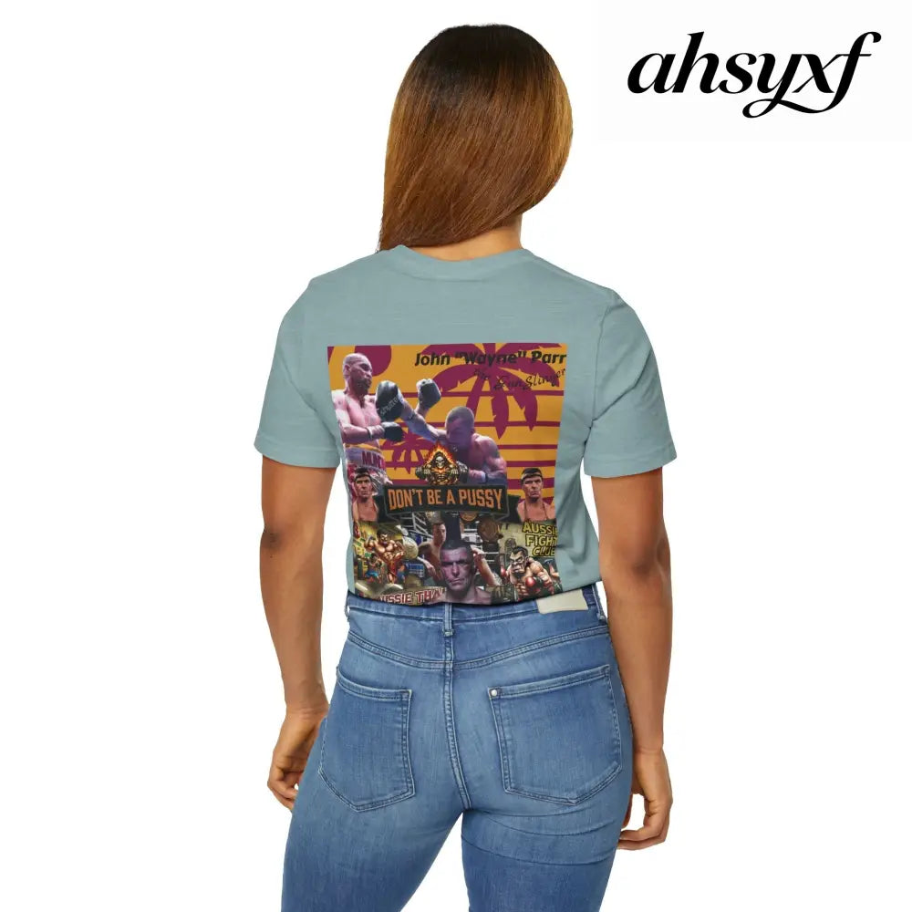 Don’t be a Pussy | Jdubya | Graphic Tee - Heather Blue Lagoon / S - T-Shirt