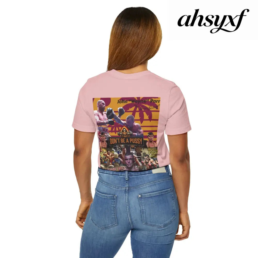 Don’t be a Pussy | Jdubya | Graphic Tee - Heather Pink / S - T-Shirt