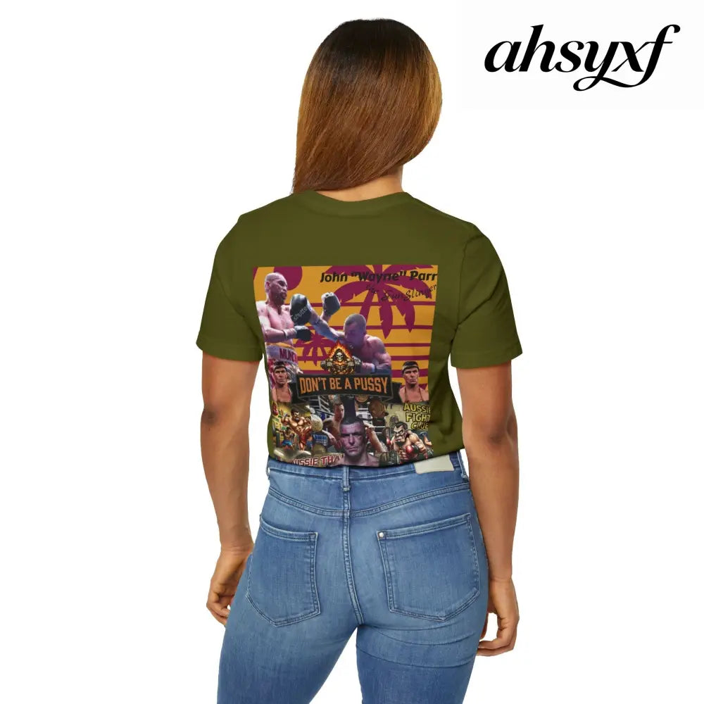 Don’t be a Pussy | Jdubya | Graphic Tee - Olive / S - T-Shirt