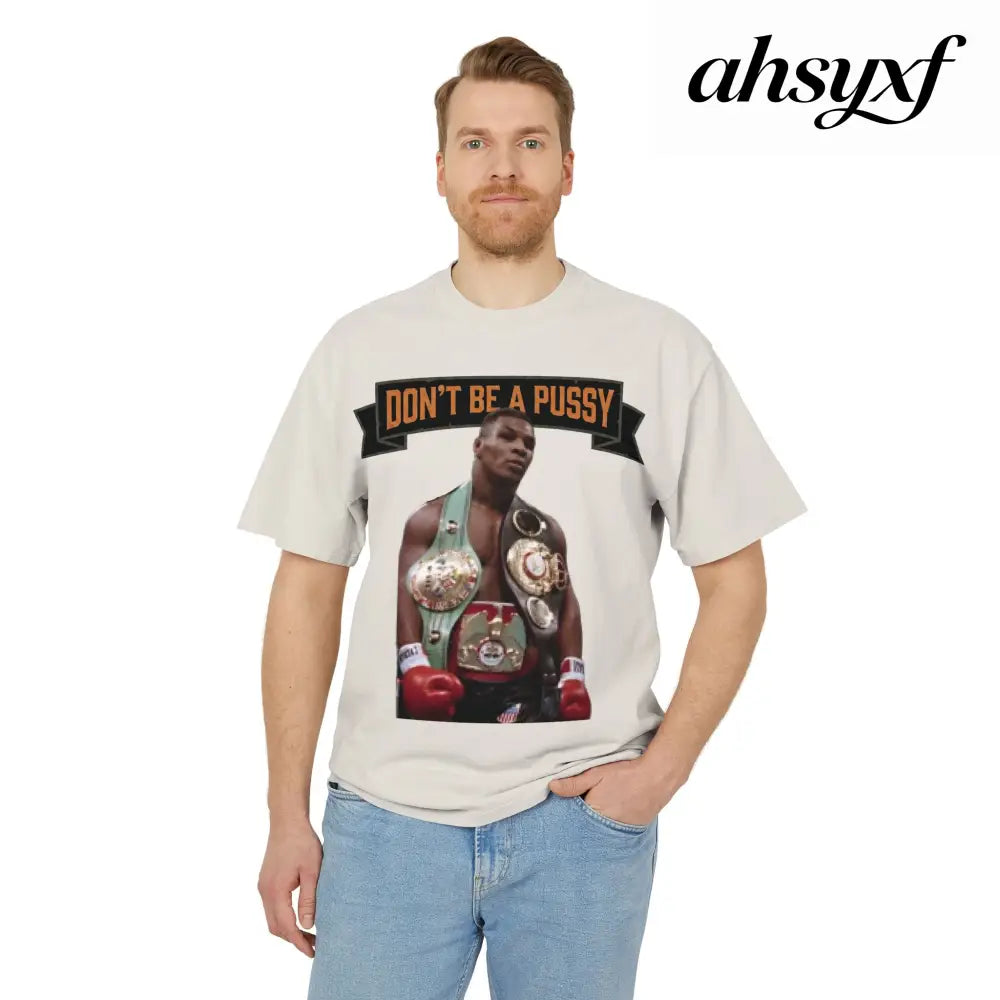 Don’t be a Pussy | Kid Dynamite Graphic Tee - Faded Bone / S - T-Shirt