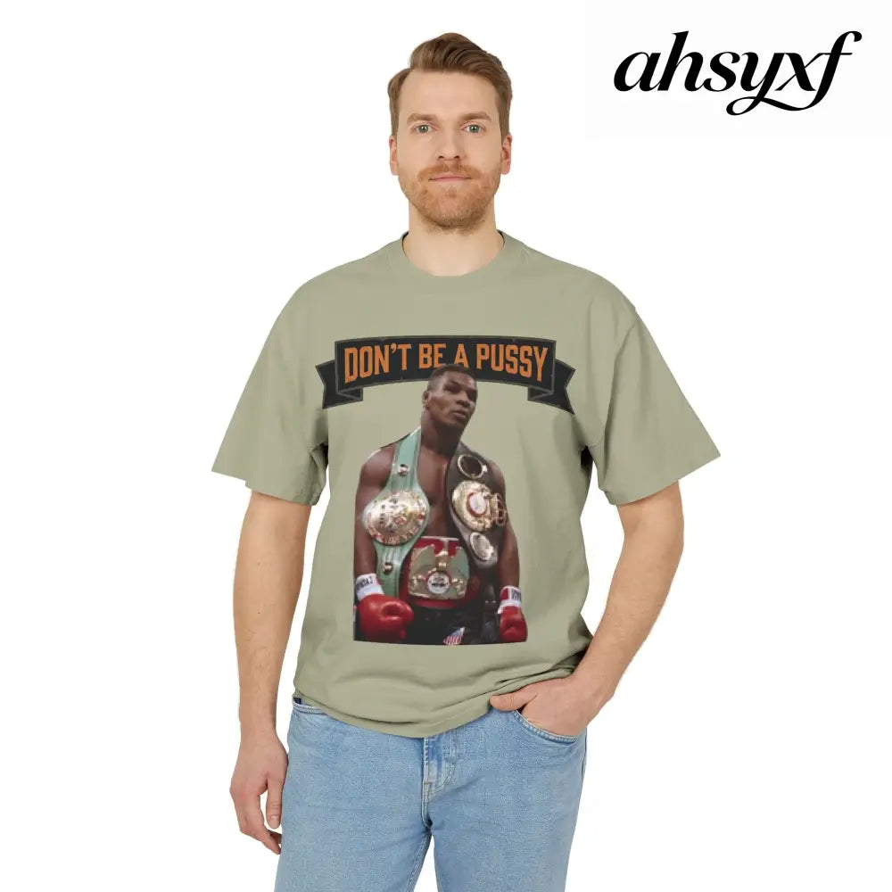 Don’t be a Pussy | Kid Dynamite Graphic Tee - Faded Eucalyptus / S - T-Shirt