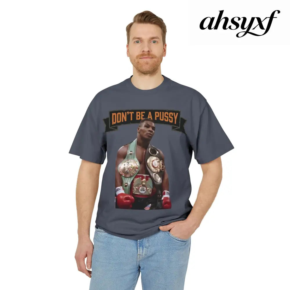 Don’t be a Pussy | Kid Dynamite Graphic Tee - Faded Indigo / S - T-Shirt