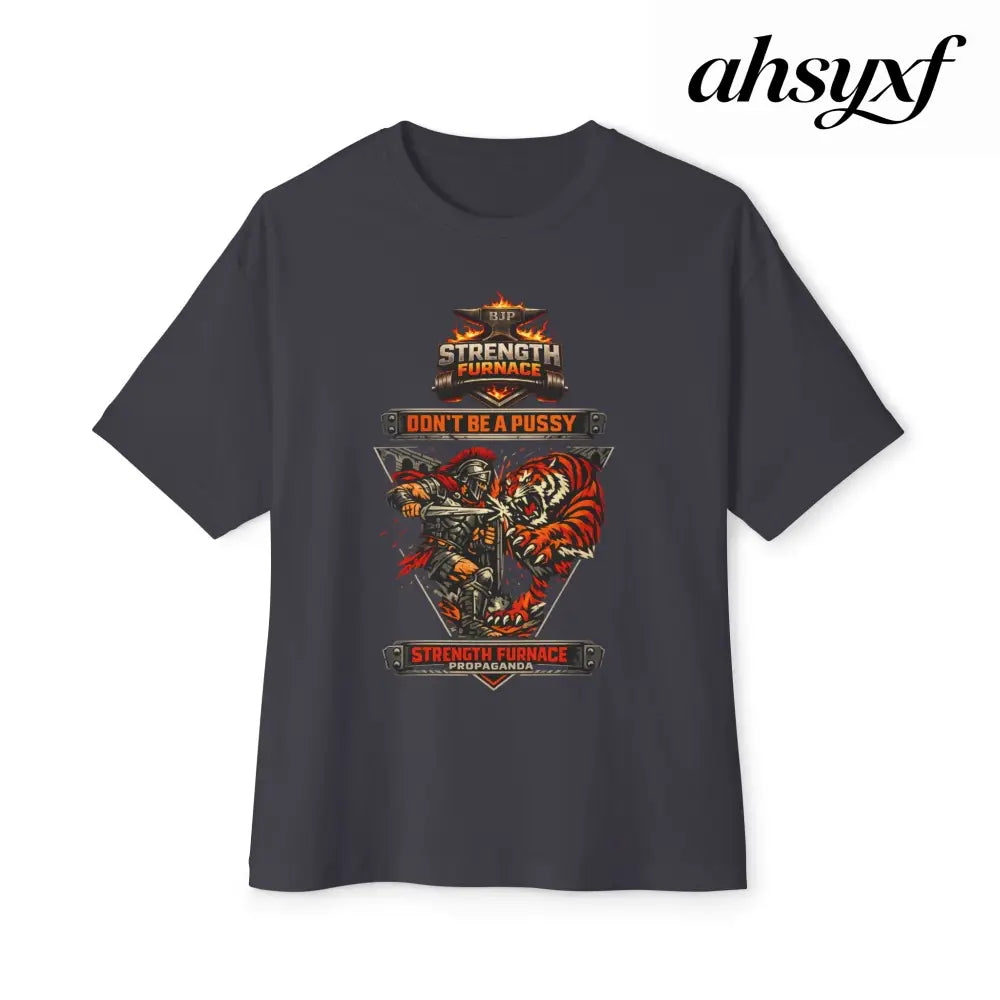 Don’t be a Pussy | Ned Graphic Tee - Dark Grey / XS - T-Shirt