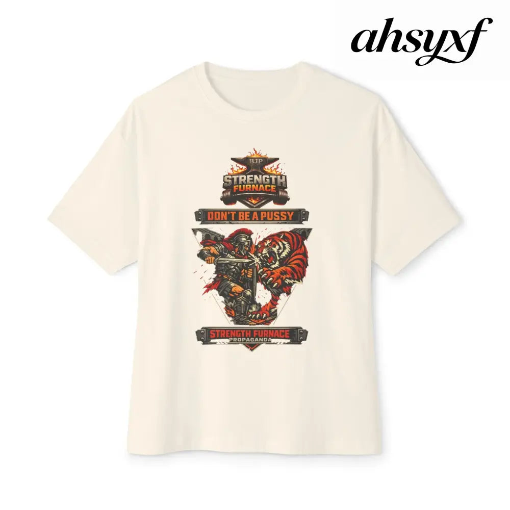 Don’t be a Pussy | Ned Graphic Tee - Natural / XS - T-Shirt