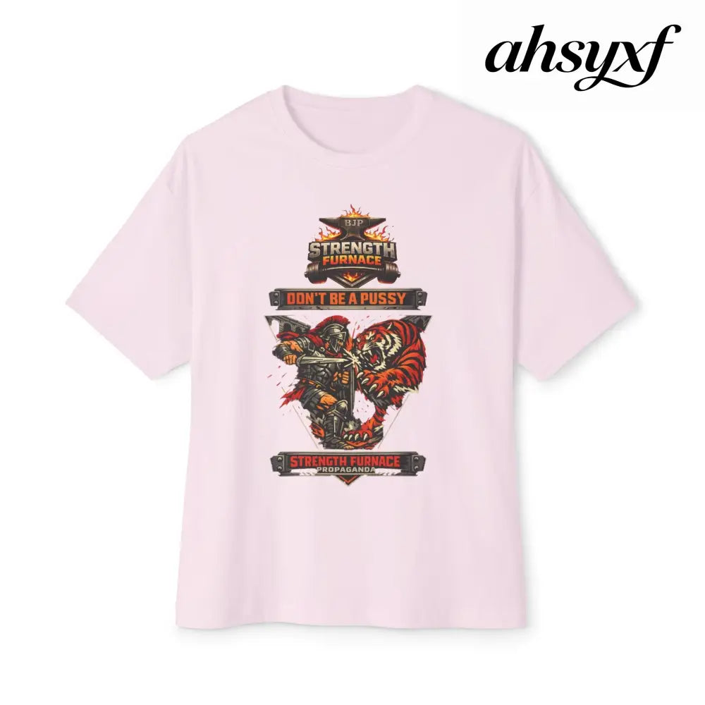 Don’t be a Pussy | Ned Graphic Tee - Soft Pink / XS - T-Shirt