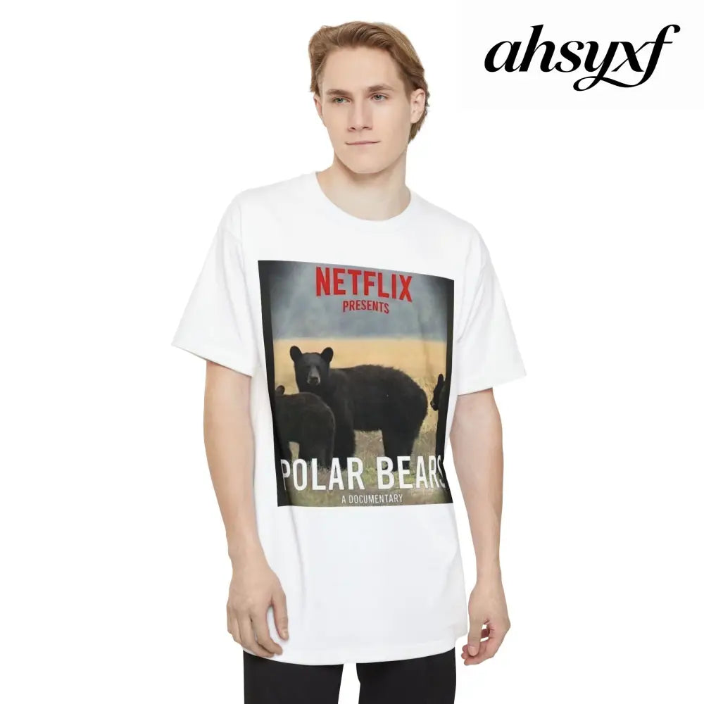 Don’t be a Pussy | Polar Bears & Pug Graphic Tall Tee - T-Shirt