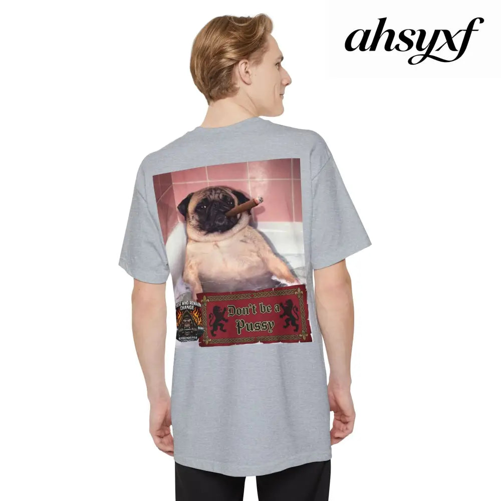 Don’t be a Pussy | Polar Bears & Pug Graphic Tall Tee - T-Shirt