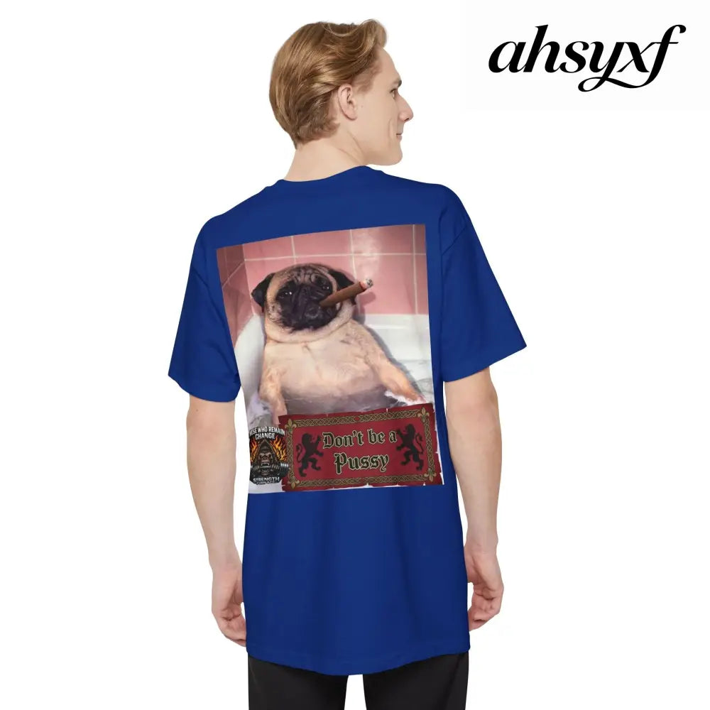 Don’t be a Pussy | Polar Bears & Pug Graphic Tall Tee - T-Shirt