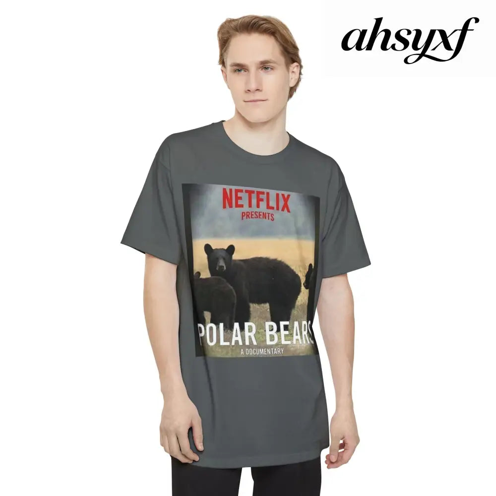 Don’t be a Pussy | Polar Bears & Pug Graphic Tall Tee - T-Shirt