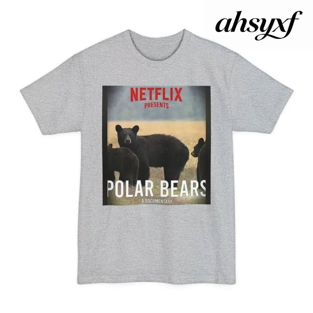 Don’t be a Pussy | Polar Bears & Pug Graphic Tall Tee - T-Shirt