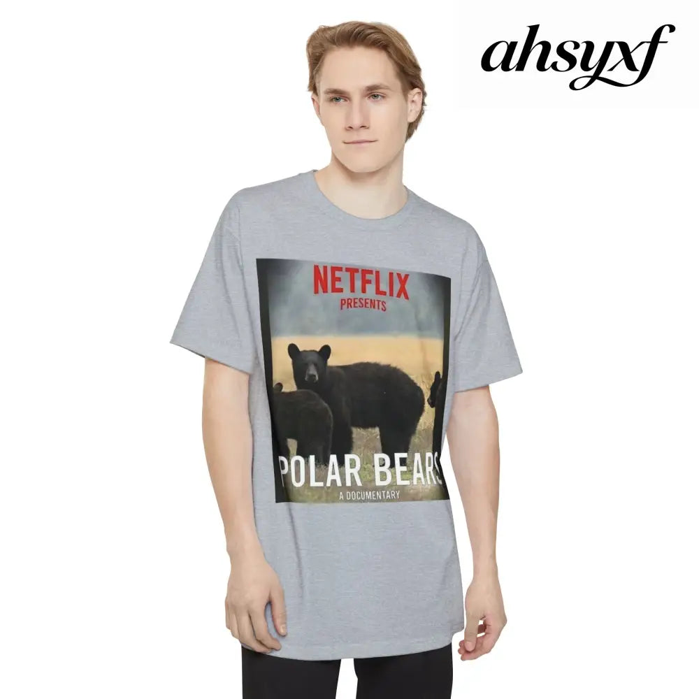 Don’t be a Pussy | Polar Bears & Pug Graphic Tall Tee - T-Shirt