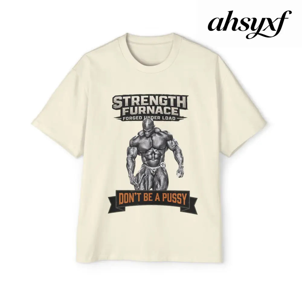 Don’t be a Pussy | Ronnie Oversized Heavy Tee - S / Butter - T-Shirt