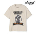 Don’t be a Pussy | Ronnie Oversized Heavy Tee - S / Ecru - T-Shirt