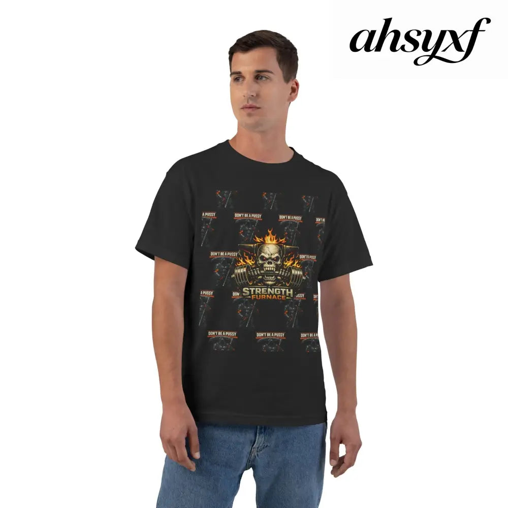 Don’t be a Pussy | Skull Graphic T-Shirt - Black / S - T-Shirt