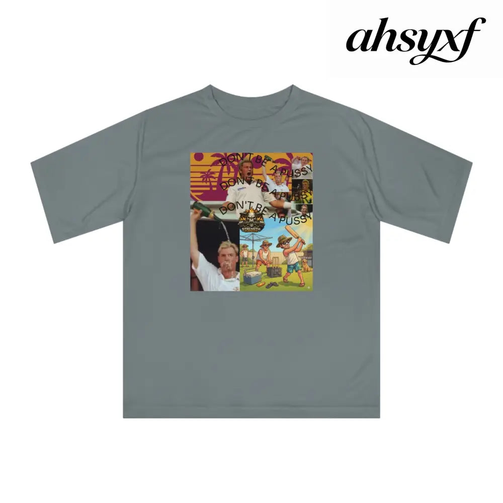 Don’t be a Pussy | Warnie | Graphic Tee - Sport Graphite / XS - T-Shirt