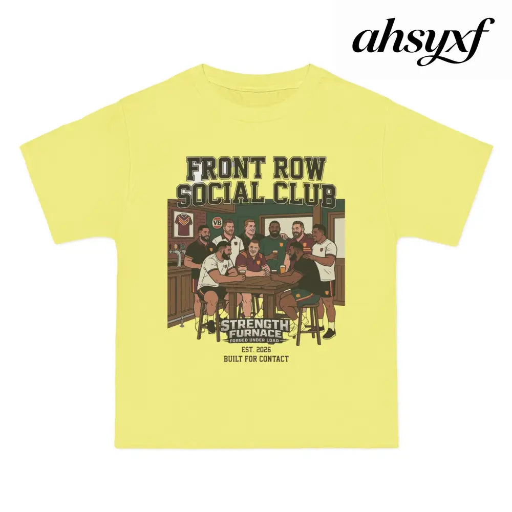 Front Row Social Club T-Shirt, Vintage Rowers Club Graphic Tee - T-Shirt