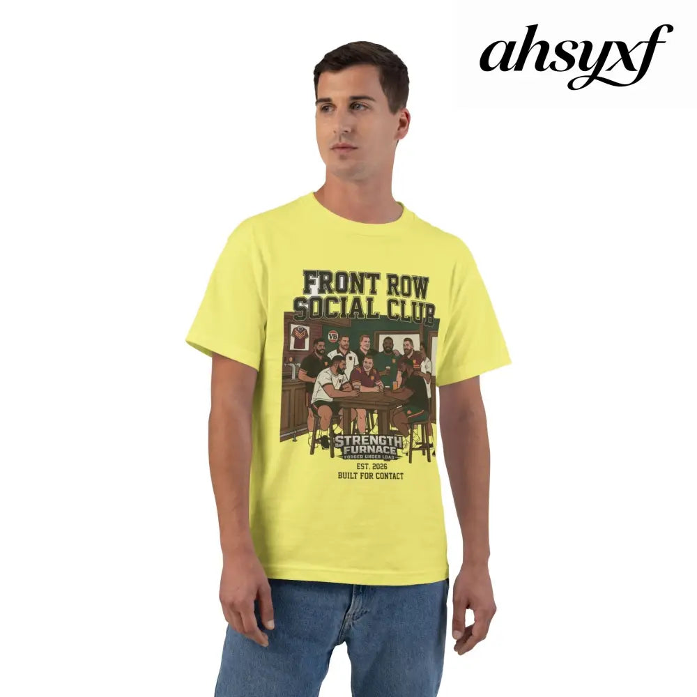 Front Row Social Club T-Shirt, Vintage Rowers Club Graphic Tee - T-Shirt