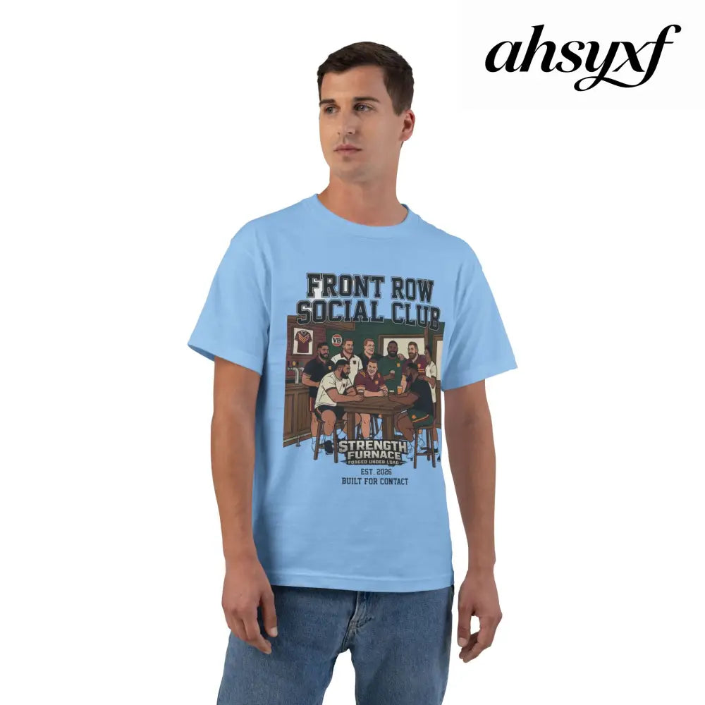 Front Row Social Club T-Shirt, Vintage Rowers Club Graphic Tee - T-Shirt