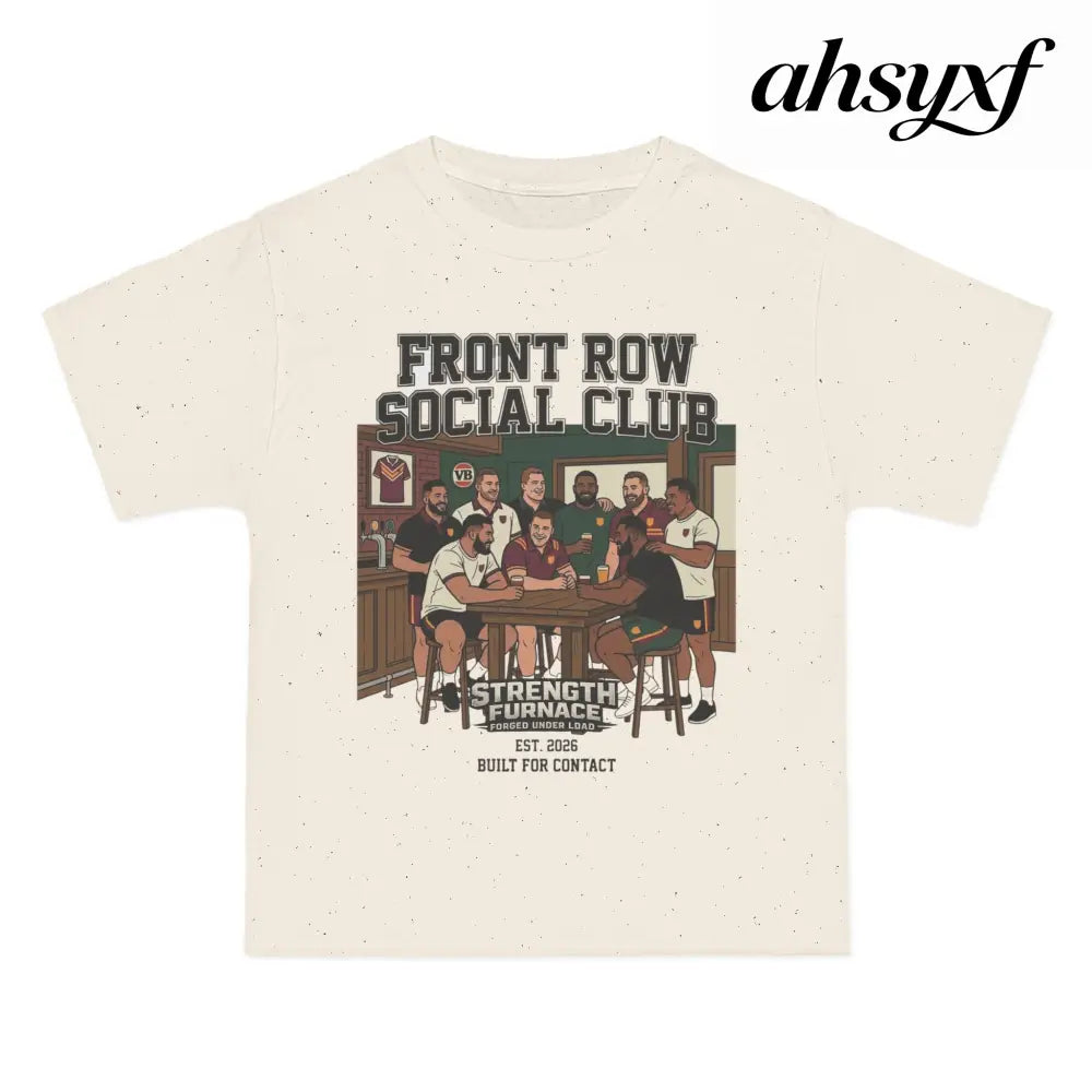 Front Row Social Club T-Shirt, Vintage Rowers Club Graphic Tee - T-Shirt