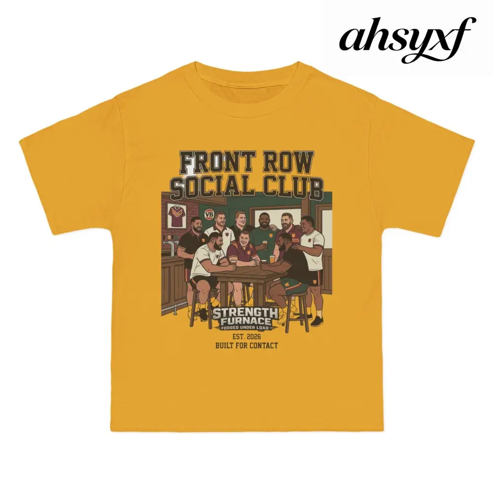 Front Row Social Club T-Shirt, Vintage Rowers Club Graphic Tee - T-Shirt